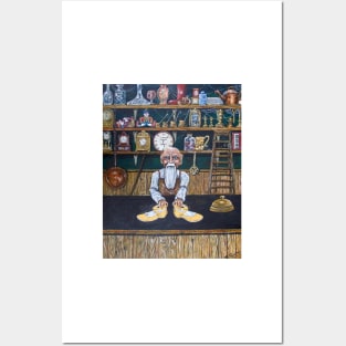 THE LITTLE MAN WITH THE GOLD MAGIC LELLI KELL6 SHOES IN CREDITON Posters and Art